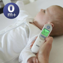 Carica l&#39;immagine nel visualizzatore di Gallery, Termometro auricolare a infrarossi per neonati Braun ThermoScan+ 21 coprilenti