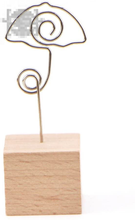 Carica l'immagine nel visualizzatore di Gallery, TOYMYTOY Segnaposto Legno Porta Foto da Tavolo in Base forma Tronco Supporto...