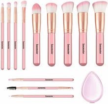 Carica l&#39;immagine nel visualizzatore di Gallery, 12 x Pennelli per trucco make-up professionali per correttore ombretto cipria
