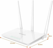 Carica l'immagine nel visualizzatore di Gallery, Router Wireless IEEE 802.11 n / g / b Velocità 300 mbps, 3 antenne 5 db Tenda F3