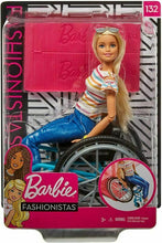 Carica l&#39;immagine nel visualizzatore di Gallery, Barbie Fashionistas, Bambola in Sedia a Rotelle, Giocattolo per Multicolore