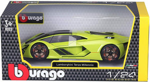 Modellino in scala 1:24 di Lamborghini Terzo Millennio, Macchinina Burago, Gioco