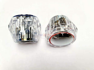 2 x Manopole per rubinetto da 1/2", Coppia acqua calda e fredda cromata ricambio