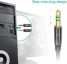 Carica l&#39;immagine nel visualizzatore di Gallery, Sdoppiatore per cuffie e microfono, Adattatore splitter attacco jack 3.5 mm 3pin