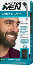 Carica l'immagine nel visualizzatore di Gallery, Tinta castano scuro per Barba e baffi senza ammoniaca, Just for men + pettine
