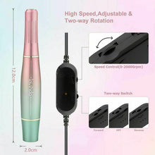 Carica l&#39;immagine nel visualizzatore di Gallery, Elettrico Fresa per Unghie, Lavinda Portatile USB manicure e pedicure,...