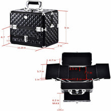 Carica l&#39;immagine nel visualizzatore di Gallery, Joligrace Valigetta Trucchi Beauty Case Valigia ValigettaTrucco Larga...