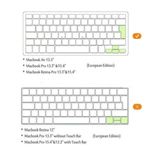 Carica l&#39;immagine nel visualizzatore di Gallery, Italian Copritastiera Silicone Coperchio della Tastiera per MacBook PRO Nero