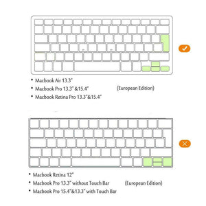 Italian Copritastiera Silicone Coperchio della Tastiera per MacBook PRO Nero