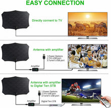 Carica l'immagine nel visualizzatore di Gallery, Antenna per TV da interno HDTV Supporto 4K HD VHF UHF FM DTT Guadagno segnale
