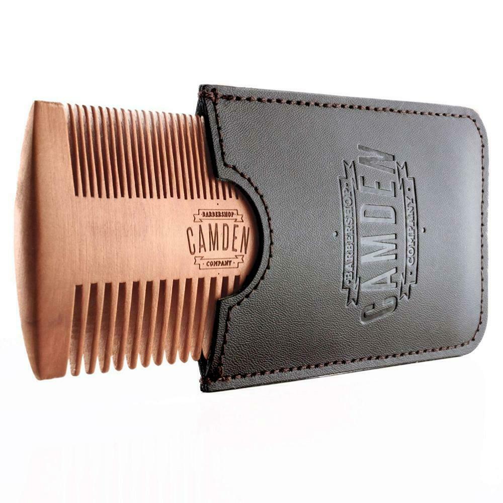 Pettine per la barba ultraleggero di Camden Barbershop Company * in legno...