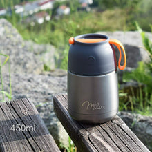 Carica l&#39;immagine nel visualizzatore di Gallery, Scaldavivande elettrico Thermos per cibo, Capacità 450 ml, Grigio, 16 cm