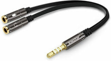 Carica l&#39;immagine nel visualizzatore di Gallery, Cavo Splitter Audio Stereo Cuffie Microfono attacco Jack 3.5 mm, adattatore 20cm