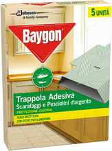Carica l&#39;immagine nel visualizzatore di Gallery, 5 x Trappola per insetti scarafaggi e pesciolini d&#39;argento, Protezione adesiva