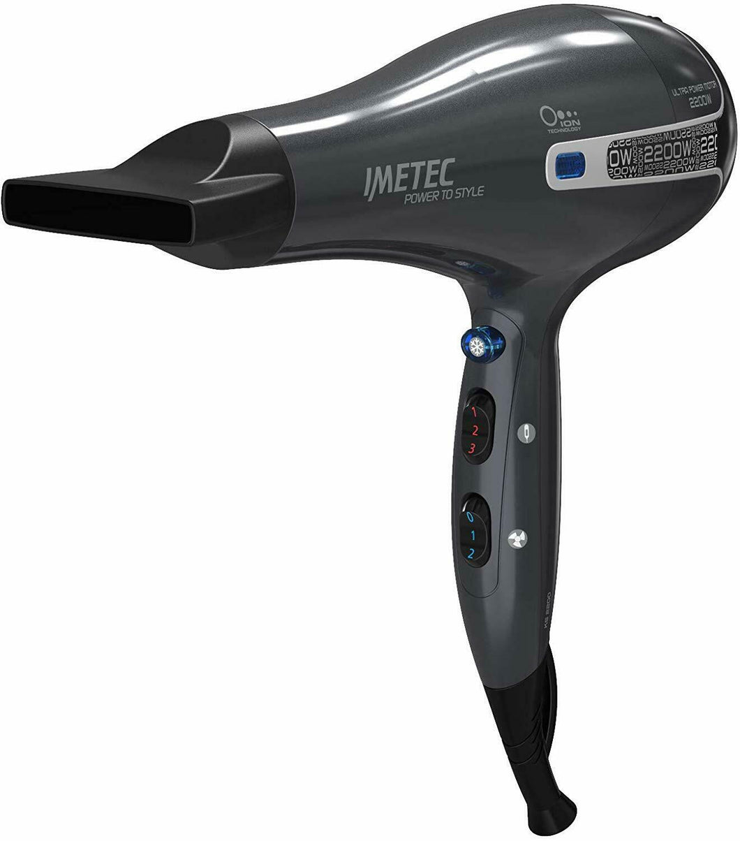Asciugacapelli Ultra Power con Ionizzatore, Imetec Power To Style K5 2200 W