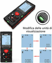 Carica l&#39;immagine nel visualizzatore di Gallery, Misuratore Laser digitale con Display LCD illuminato, Telemetro fino a 60 m IP54