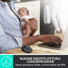 Carica l'immagine nel visualizzatore di Gallery, Mouse Wireless Silenzioso Multidispositivo Logitech M590 Bluetooth o Wireless