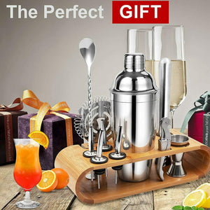 AYAOQIANG Set Cocktail 12 Pezzi, Kit da Barman in Acciaio Inox, Cocktail...