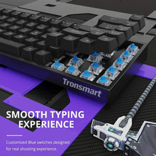 Carica l&#39;immagine nel visualizzatore di Gallery, Tronsmart 68 Tasti Tastiera Meccanica Wireless RGB,100% Anti-ghosting...