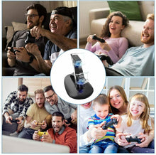 Carica l&#39;immagine nel visualizzatore di Gallery, Base di ricarica doppia compatibile per controller dualschock PS4 con LED, Nero