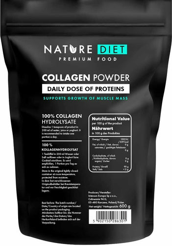 Nature Diet, collagene in polvere, 600 g