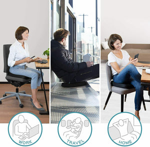 Cuscino Memory Foam per sedia a rotelle, Poltrona ufficio, Comodo ergonomico