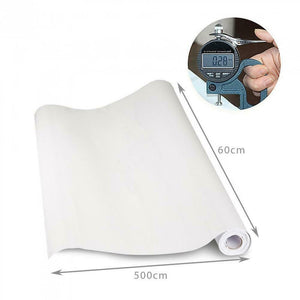 KINLO Adesivi carta per mobili 0.6M*5M(1 Rotolo) Bianco Nessuna 5M, Bianca