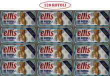 Carica l'immagine nel visualizzatore di Gallery, 120 ROTOLI CARTA IGIENICA ELLIS 2 VELI DELICATA - N° 12 CONFEZIONI DA 10 ROTOLI