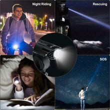 Carica l&#39;immagine nel visualizzatore di Gallery, BIGO Luce Anteriore Bici USB Ricaricabile 2000 mAh/900LM Fanale per MTB a...