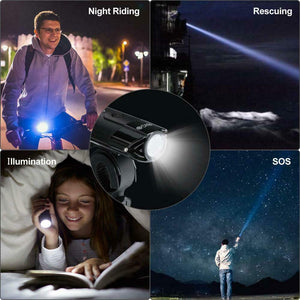 BIGO Luce Anteriore Bici USB Ricaricabile 2000 mAh/900LM Fanale per MTB a...