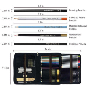 Professionale Matite Colorate Kit per Schizzo e Disegno Artistico,70 Colori...
