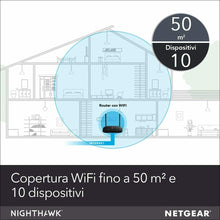 Carica l'immagine nel visualizzatore di Gallery, Router WiFi dual band Ac1200 Netgear R6120, 4 porte LAN ad alte prestazioni