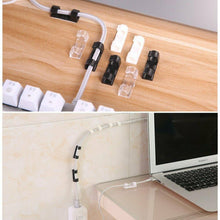 Carica l&#39;immagine nel visualizzatore di Gallery, Lezed Fermacavi Adesivi Fermacavo Adesivo Clip Cavo Clip Cavi Cavo Ethernet 60Pz