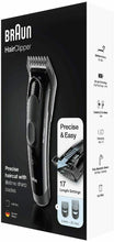 Carica l&#39;immagine nel visualizzatore di Gallery, Rasoio Elettrico per Barba e capelli Braun HC5050 17 impostazioni, Lame affilate