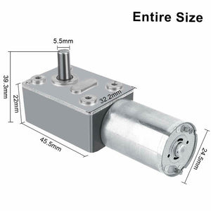 Riduttore Reversibile Motore Elettrico Turbina ad Alta Coppia DC 12V, (6 RPM)