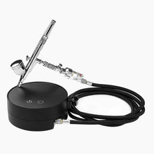 Carica l'immagine nel visualizzatore di Gallery, Gohelper Mini compressore aerografo con Pulizia Pistola Doppia Azione Nero