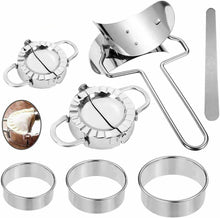 Carica l&#39;immagine nel visualizzatore di Gallery, Stampo per Ravioli Dumpling, Set di 7 Dumpling Maker in Acciaio,...