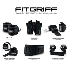Carica l&#39;immagine nel visualizzatore di Gallery, FITGRIFF - Cavigliere fitness imbottite per trazioni (2 pezzi) - donne e...