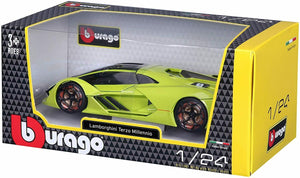 Modellino in scala 1:24 di Lamborghini Terzo Millennio, Macchinina Burago, Gioco