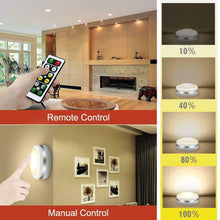 Carica l'immagine nel visualizzatore di Gallery, Luce Armadio LED, Cadrim 6 Luci Notturne a LED Senza Fili,con 2 Telecomandi,...