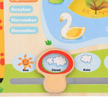 Carica l'immagine nel visualizzatore di Gallery, Tutto Su Oggi Giocattolo Di Orologio Educativo In Legno Insegnamento del...