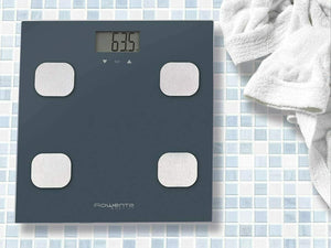 Bilancia pesapersone digitale compatta Rowenta, Display LCD Calcolo massa, 150kg