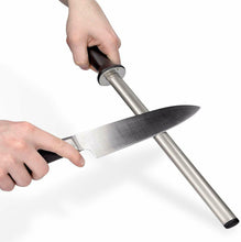 Carica l&#39;immagine nel visualizzatore di Gallery, Navaris Acciaino Diamantato Affilacoltelli Affila coltelli Ovale Diamante, 31 cm
