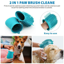 Carica l'immagine nel visualizzatore di Gallery, Idepet Pulisci Zampe Cane,Spazzola per Animali Domestici Universal, Blu