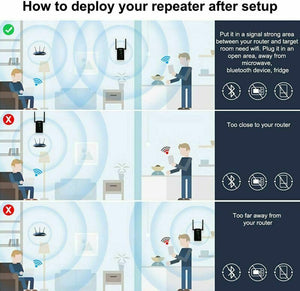 Ripetitore Wi-Fi dalla Grande Portata, WiFi Extender e Access...