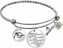 Carica l'immagine nel visualizzatore di Gallery, Angelra Regali di Laurea Bracciale Donna Braccialetto Ciondolo con Behind You