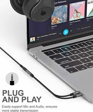 Carica l&#39;immagine nel visualizzatore di Gallery, Sdoppiatore per cuffie e microfono, Adattatore splitter attacco jack 3.5 mm 3pin