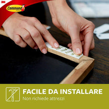 Carica l&#39;immagine nel visualizzatore di Gallery, Strisce adesive per appendere quadri e foto, Doppio attacco a strappo, Command