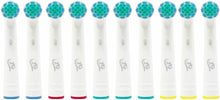 Carica l&#39;immagine nel visualizzatore di Gallery, 8 x Testine compatibili di ricambio per spazzolino elettrico Oral B + Cappucci