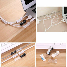 Carica l&#39;immagine nel visualizzatore di Gallery, Lezed Fermacavi Adesivi Fermacavo Adesivo Clip Cavo Clip Cavi Cavo Ethernet 60Pz